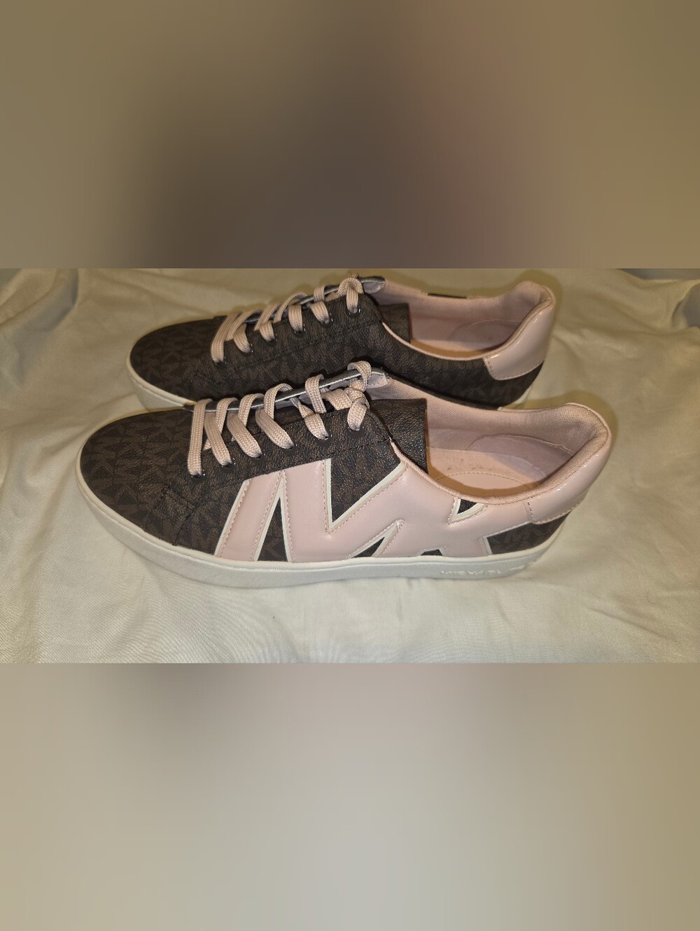 Michael KORS,Women's Pink and Brown Fashion Sneakers,SIZE8,EUC